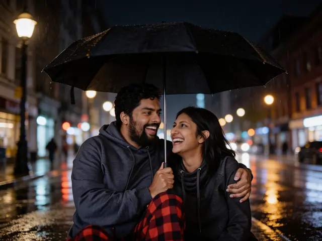 Result: One umbrella in the rain