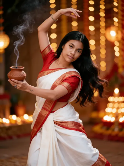 Result: Dhunuchi dance