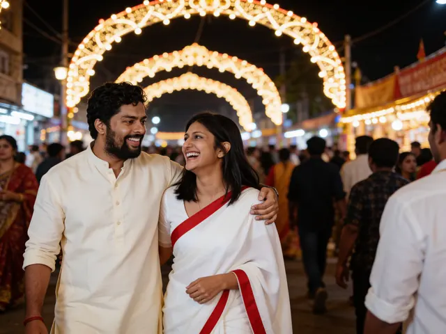 Result: Pandal hopping together
