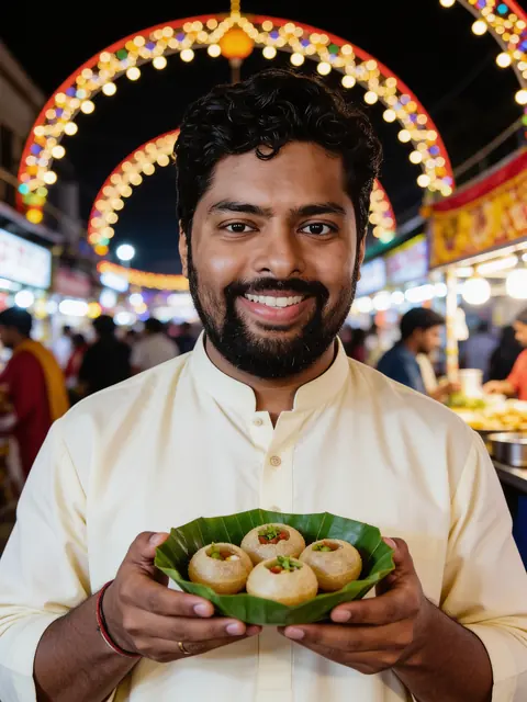 Result: Phuchka on the festival street