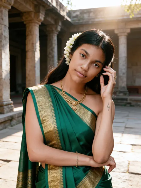 Result: Emerald Kanjivaram