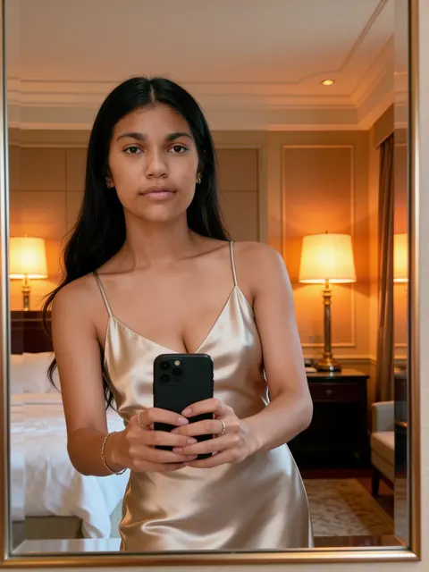 Result: Hotel mirror selfie